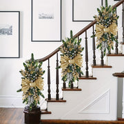 Yorqin Rojdestvo Swags - Parda, Devor va Deraza Dekor uchun Tomchi Guldastalar | Batareya bilan ishlaydigan, Tashqi bezaklar, Rojdestvo uchun eng yaxshisi