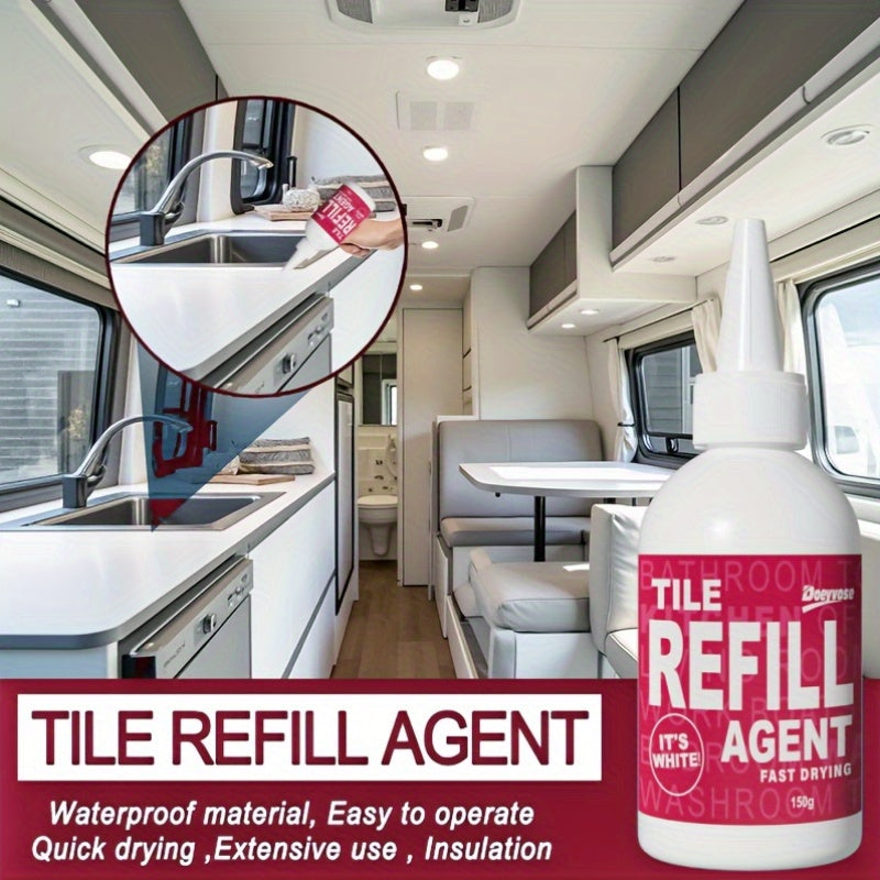 Tile Grout Sealer for RV and Home Ceramic Tile Repair Silicone Filler