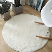 Plush Round Carpet Soft Stain-Resistant Slip-Resistant for Bedroom Living Room
