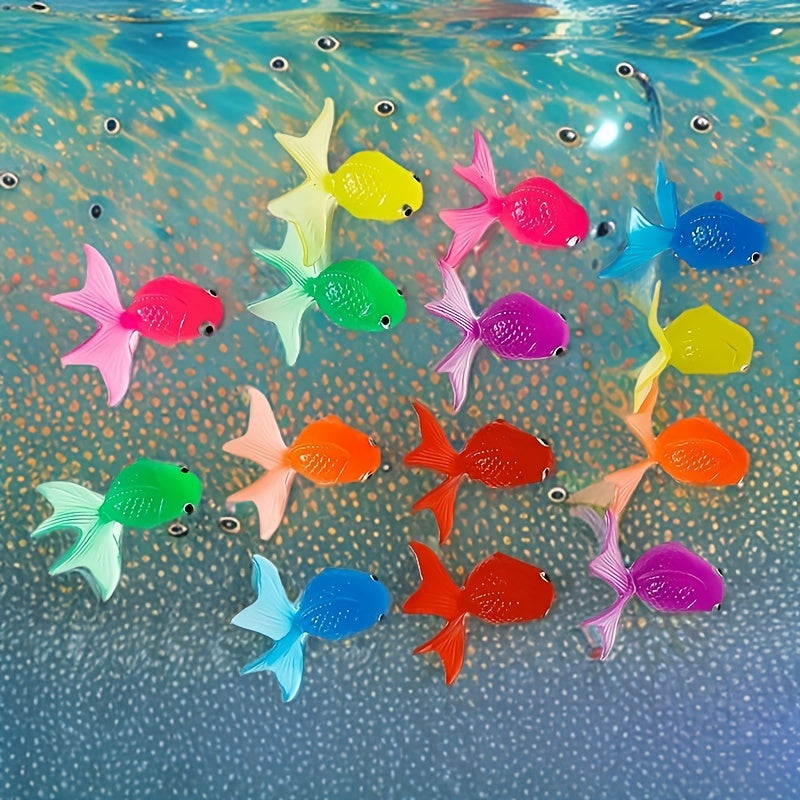 Floating Goldfish Cat Toy with Realistic Swimming Fish Durable Plastic Indoor Outdoor