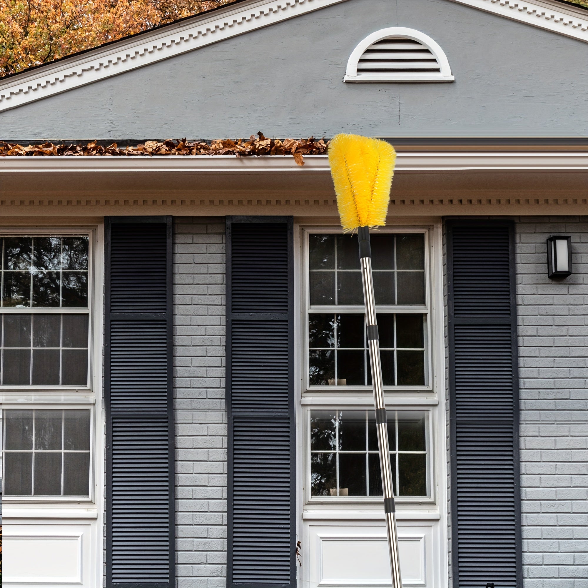 Kengaytiriladigan Qopqoq Tozalash Cho'tkasi - Barglar va Qoldiqlar uchun Yetib Borish, Noxush Po'lat, Moslashuvchan, Mustahkam