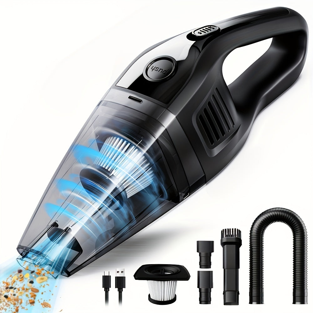 Portable Handheld Vacuum Cleaner Wireless USB Rechargeable with Strong Suction and Accessories