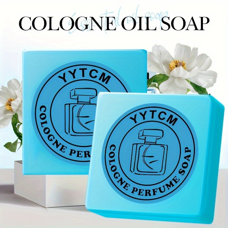 1 dona Erkaklar Koloniya Hidi Sabuni - 70g Qo'l bilan tayyorlangan Asosiy Yog'li Shampun, Namlantiruvchi, Ftalat-siz, Barcha Terilar Turi uchun Mos