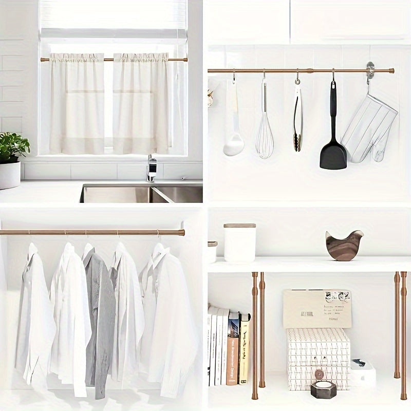 Adjustable Tension Shower Curtain Rod for Window Door Closet