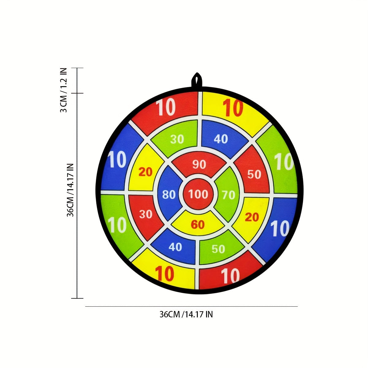12 ta yopishqoq to'p dart plitalari to'plami, ichki va tashqi o'yinlar uchun, 6 yoshdan katta uchun partiya o'yini