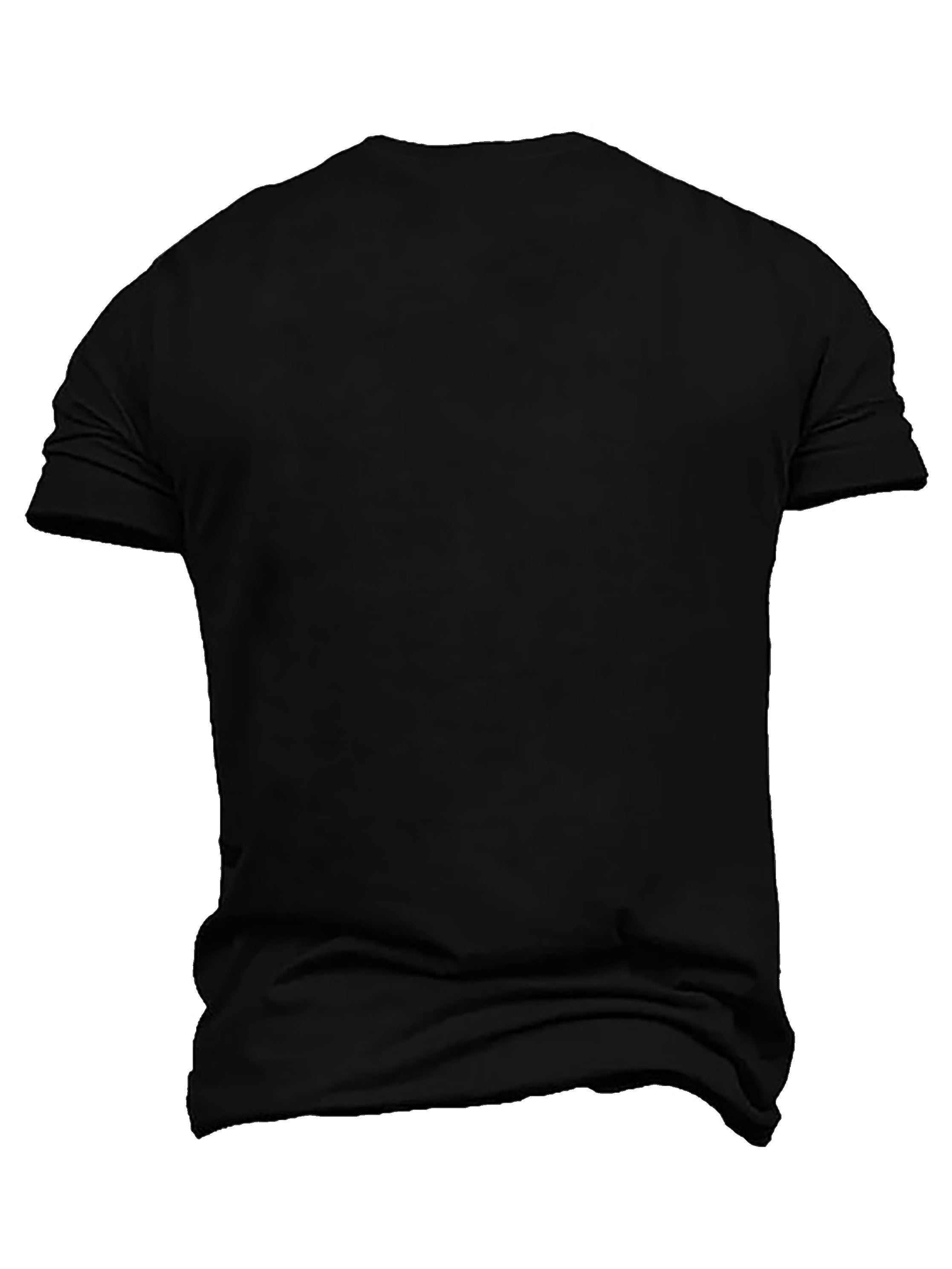 Men's Plus Size Breathable Polyester Crew Neck T-Shirt for Summer