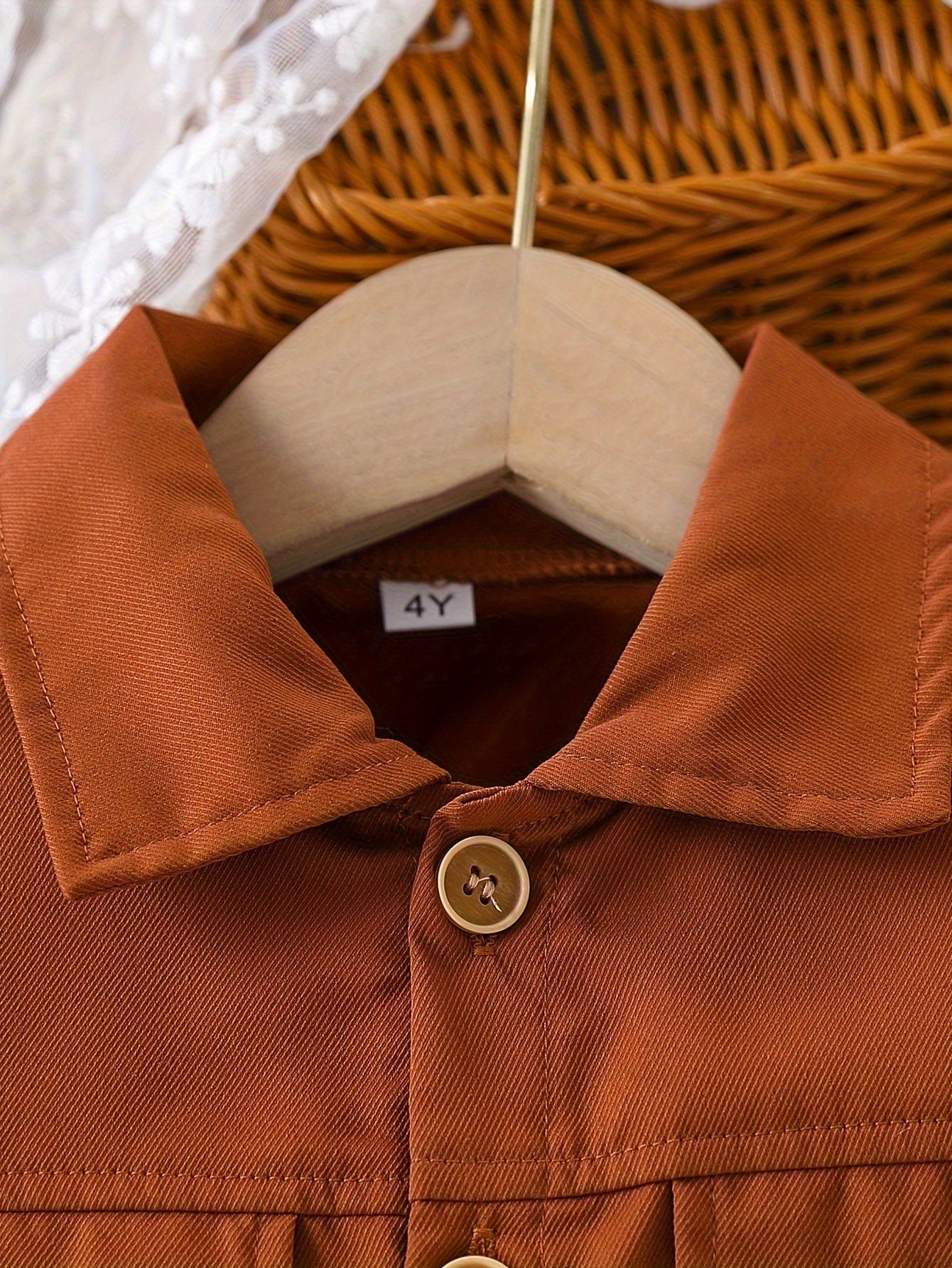 Children's Polyester Floral Skirt Set with Crop Jacket and Slingback Shoes