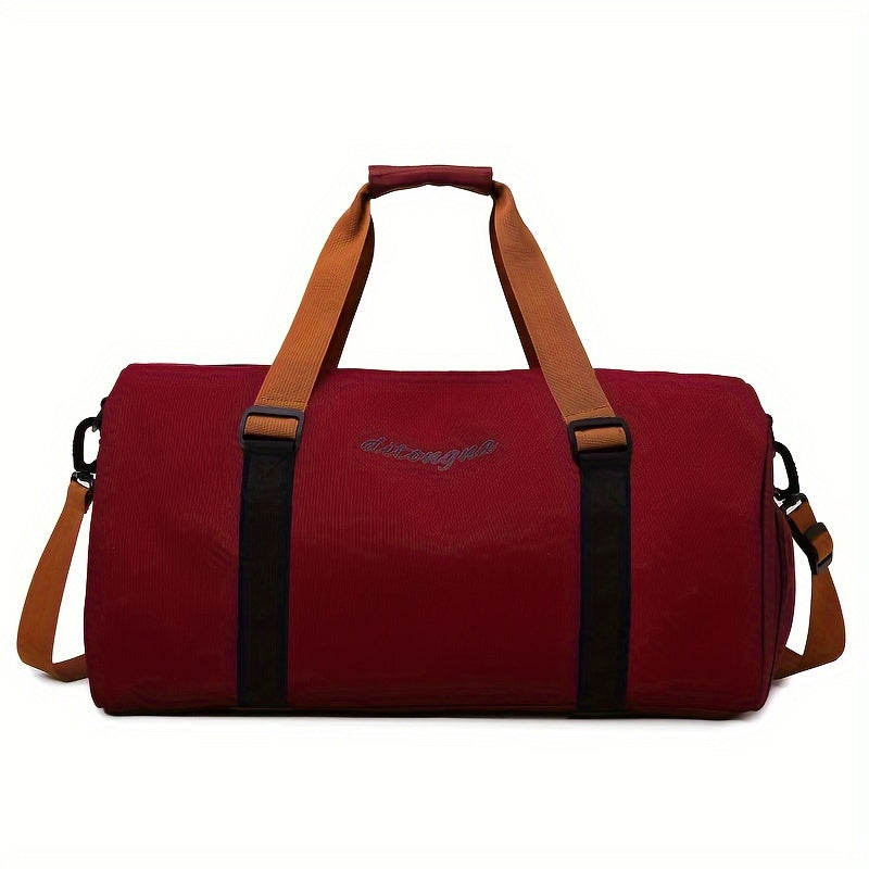 2024 Sports Duffel Bag with Wet Dry Separation Polyester Gym Travel Yoga Fitness Multi-Color