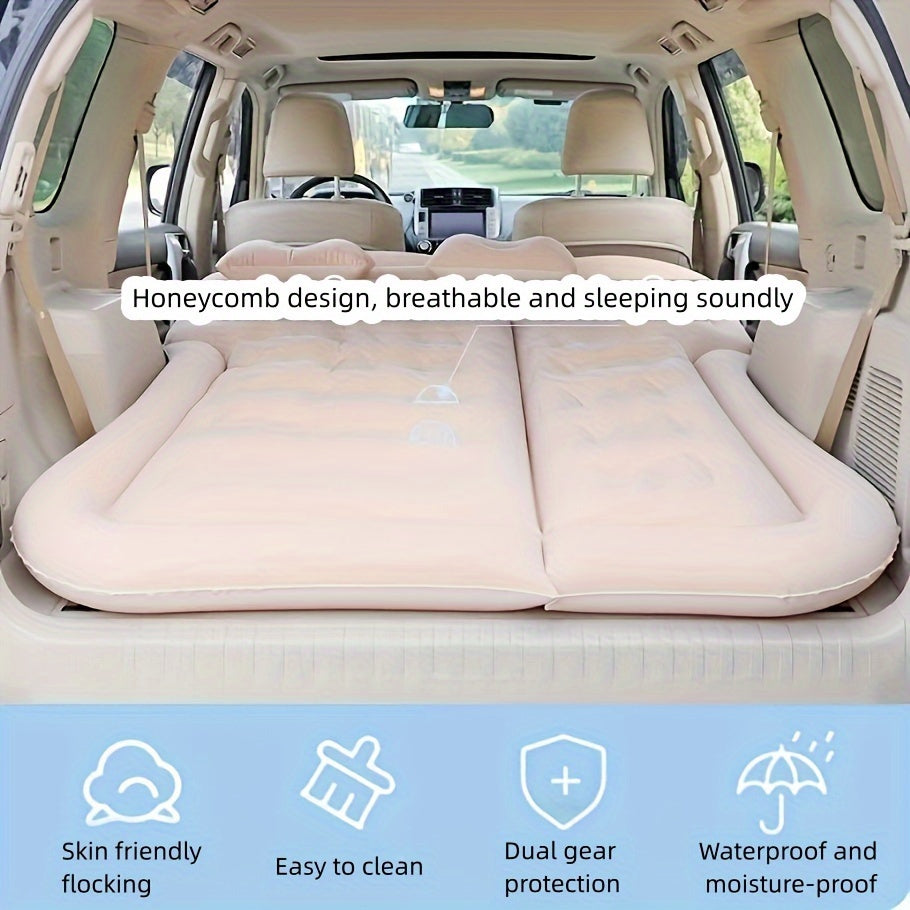 Inflatable Car Trunk Bed for SUVs Back Seat Travel Mattress Camping Air Mattress
