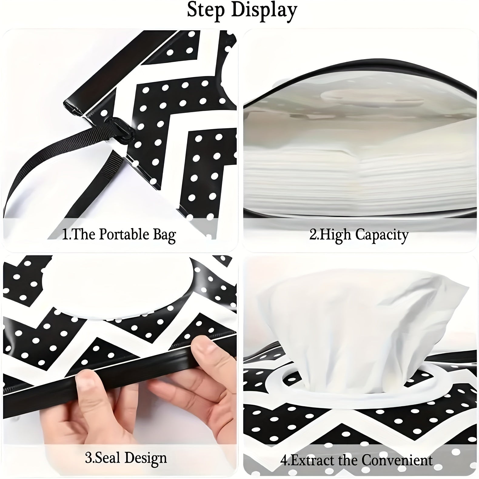 Dispensadores reutilizables de toallitas húmedas para viajes y cochecitos Pack de 2