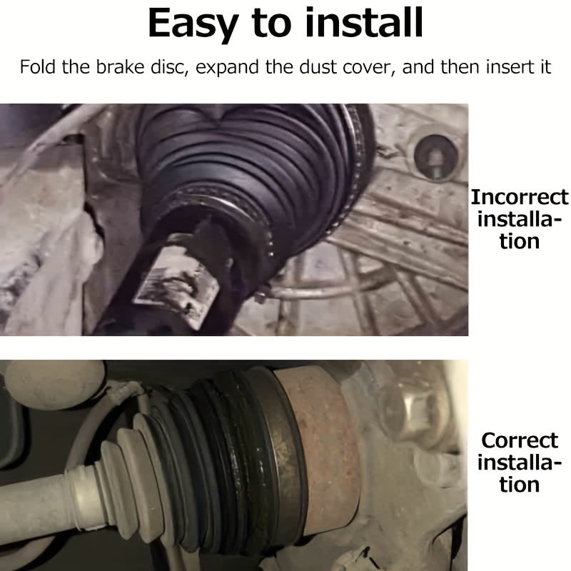 Universal Fit 2PCS Silicone CV Joint Boot Kits Car Drive Shaft Dustproof Covers