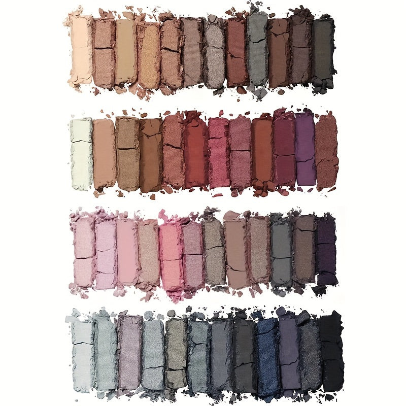 Paleta de sombras de ojos para mujer 12 tonos mezclables en tonos nude y ahumados