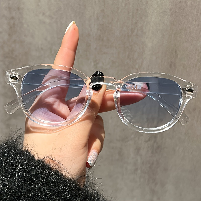 Mushukko'z moda ko'zoynaklari retro tortoiseshell anti-chiroyli dumaloq ramka kichik rang-barang linzalar partiyalar uchun