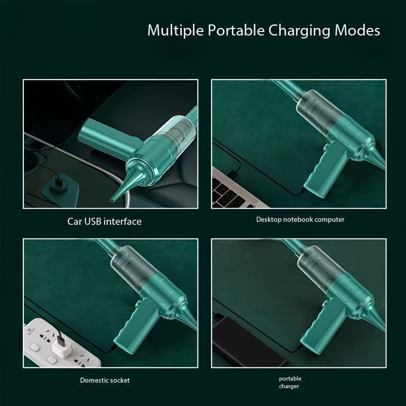 Suyultirilmagan qoʻl bilan ishlatiladigan avtomobil choʻntakli changyutgich, sochlar va hayvonlar uchun, uyda foydalanish uchun yengil va qayta zaryadlanadigan