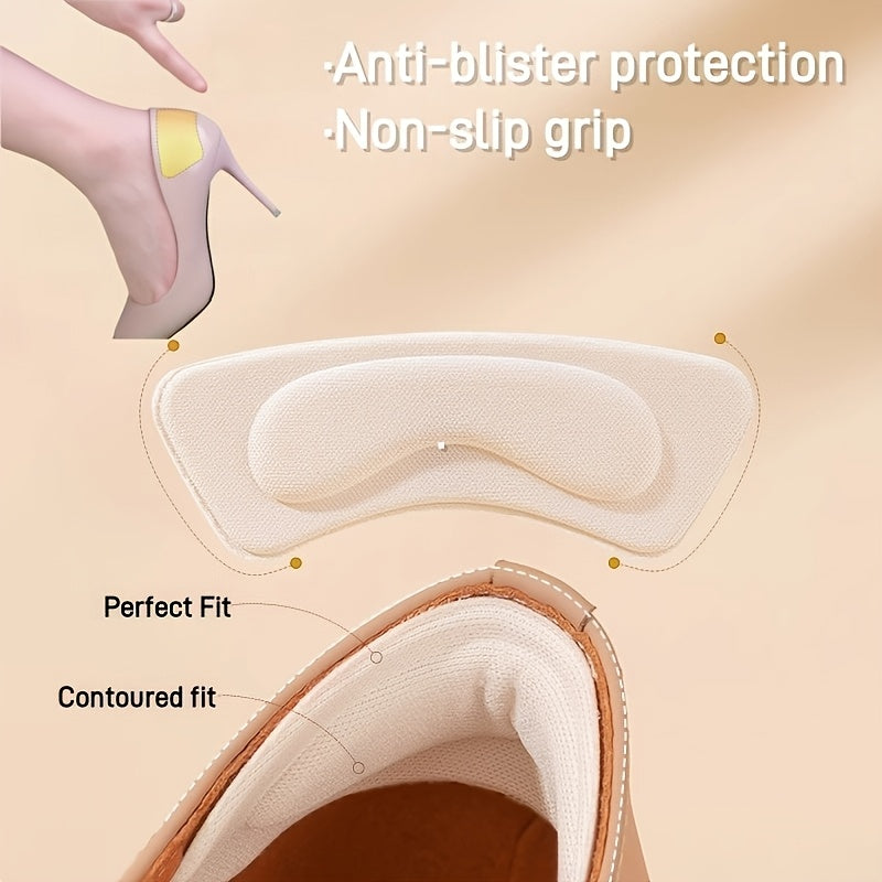 6 Pairs Unisex Foam Cushioning Insoles for High Heels Boots Black Beige