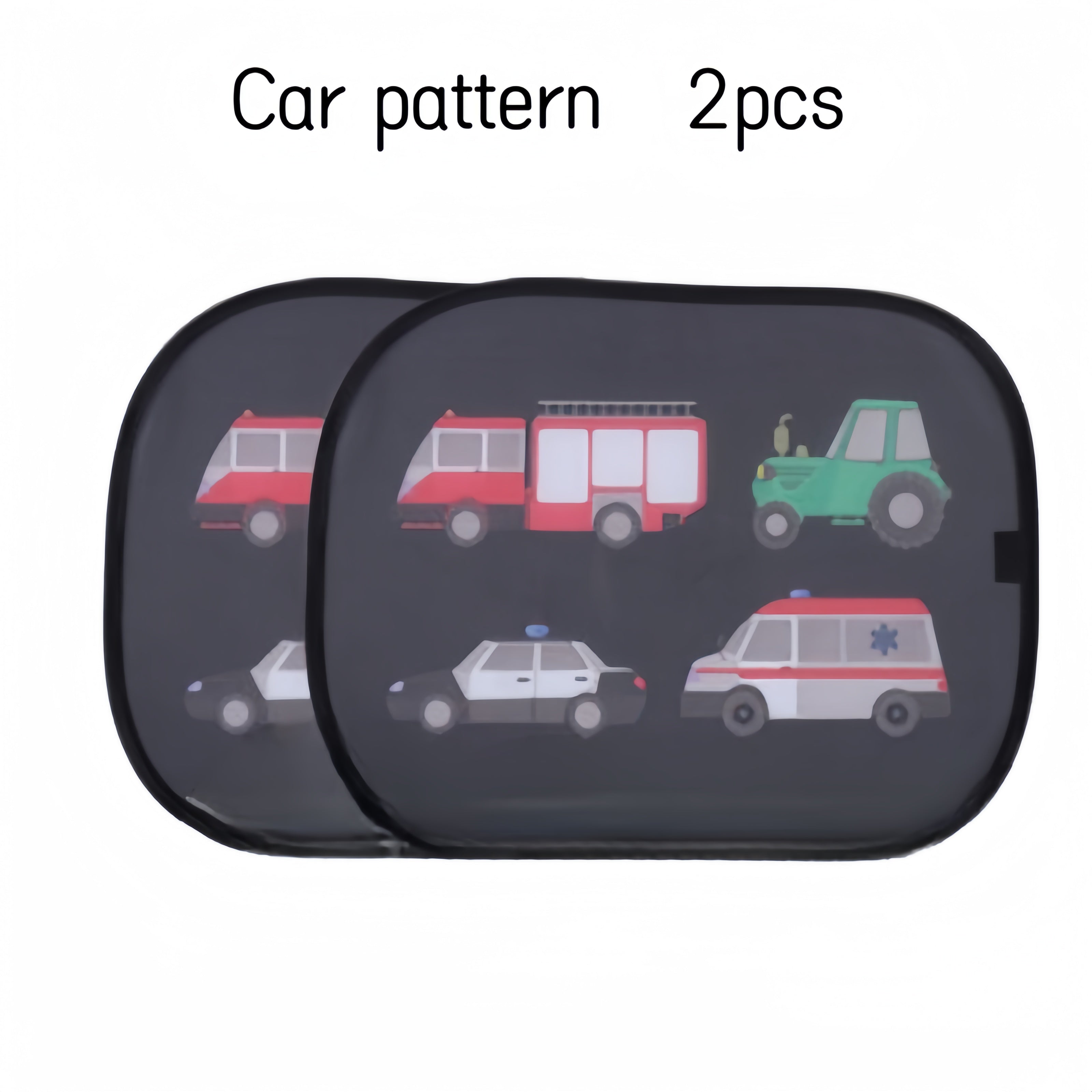 2 dona Avtomobil quyosh oynasi soyabonlari multfilm bosimi UV himoyasi quyosh niqobi