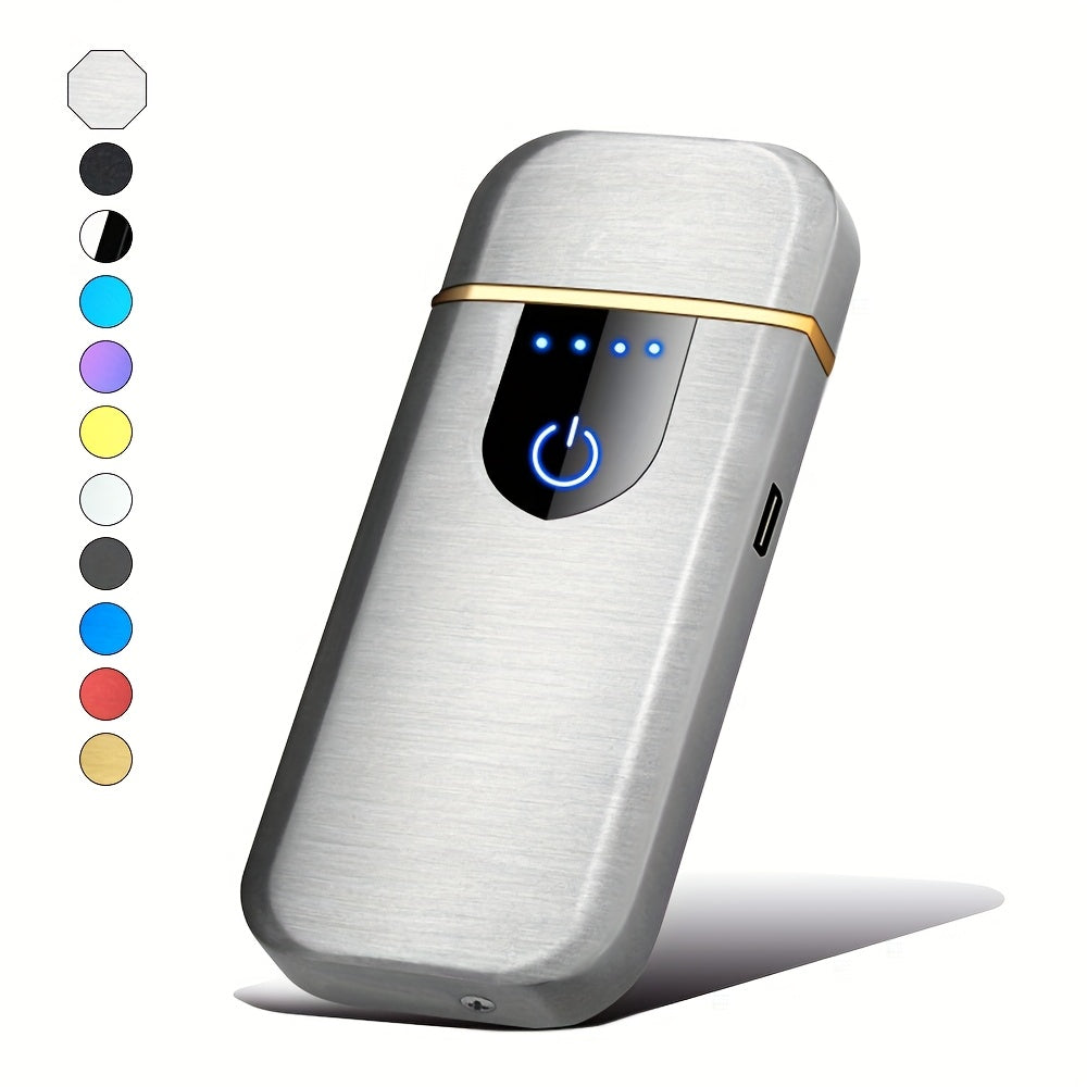 Uniseks qayta to'ldiriladigan to'liq ekranli sensorli ikki tomonlama olovli kreativ sovg'a