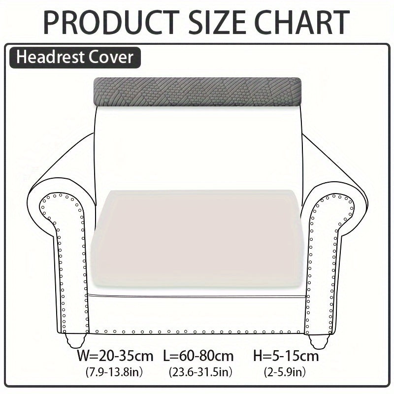 Чехол на диван из полярного флиса с жаккардовым узором и эластичной лентой подходит для секционного кресла, дивана-кровати, 3-местного и 4-местного, включает чехлы на подлокотники