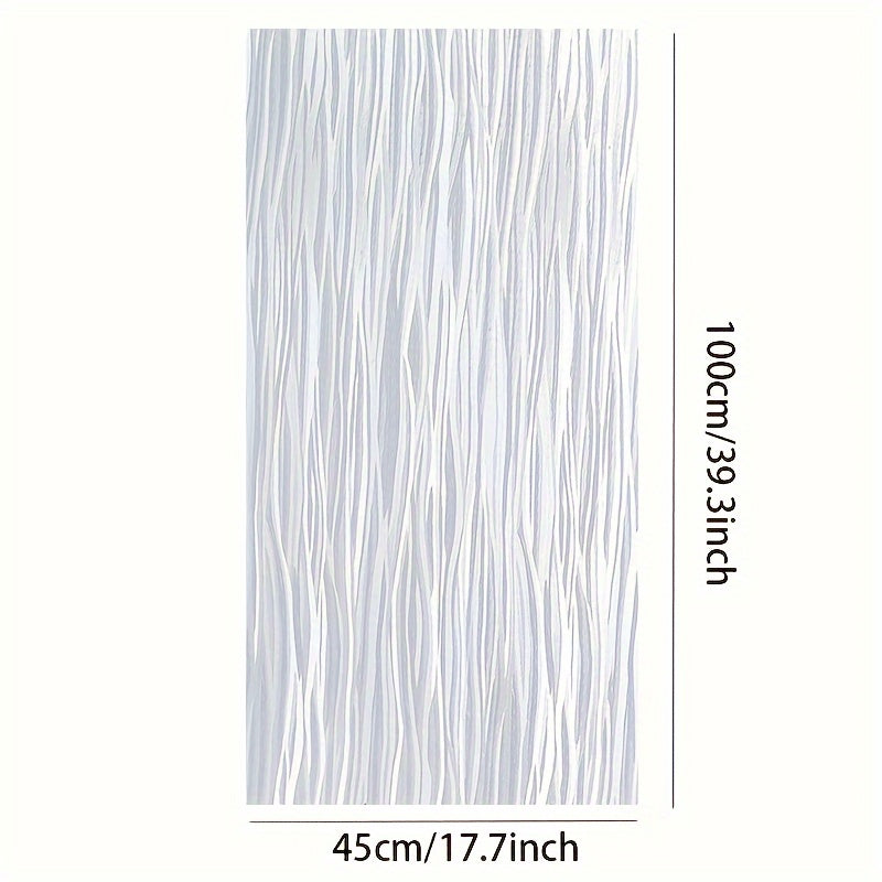 Frosted Glass Window Film Removable Vinyl UV Blocking Cling for Home Bathroom Living Room