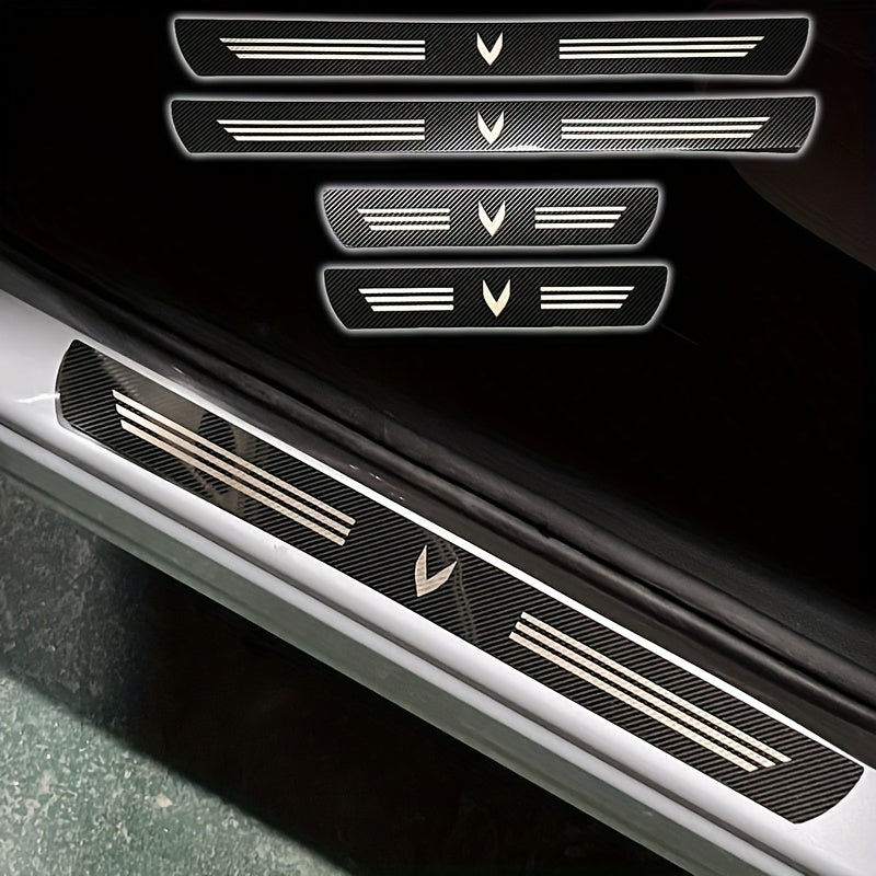 Car Interior Stainless Steel Threshold Trim, Anti-Scratch, Durable Footrest