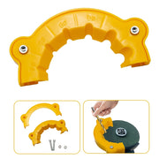 Barqaror sariq plastmassa C-turi asbob bir nechta burg'ulash burg'ulashlarini samarali tarzda qattiqlashtiradi.