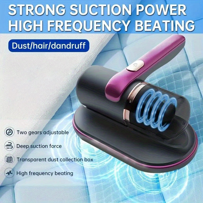 Rechargeable Handheld Vacuum Cleaner for Bed Sofa Carpet with Accessories