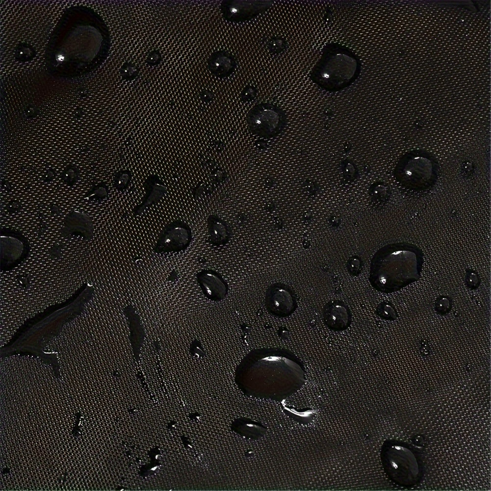 Cubierta para contenedor IBC de poliéster 210D impermeable para barril de lluvia exterior negro