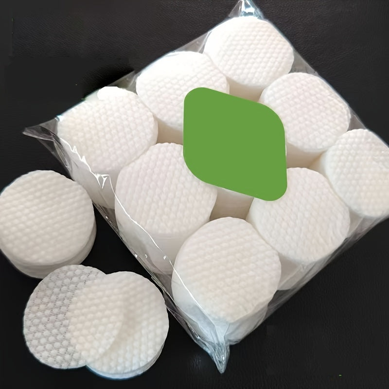 Pearl Pattern Makeup Remover Pads 80g Lint-Free Soft 6.1cm Diameter Fragrance-Free