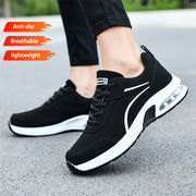 Women's Lightweight Cushioned Running Shoes Black Non-Slip Gym Sneakers