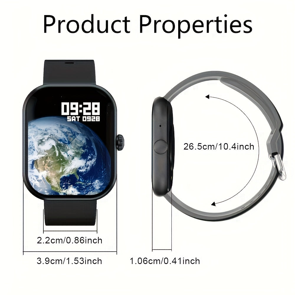 Smartwatch with Voice Assistant, Breathing Exerciser, Brightness Control, Multiple Sports Modes, Weather and Flashlight Display