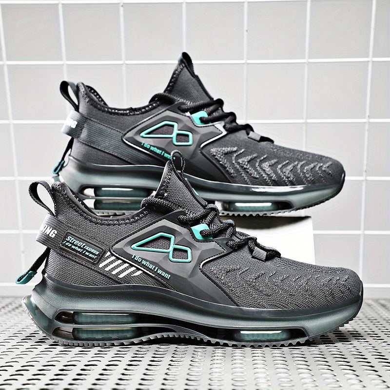 Men's Breathable Fabric Running Sneakers for Jogging and Casual Wear