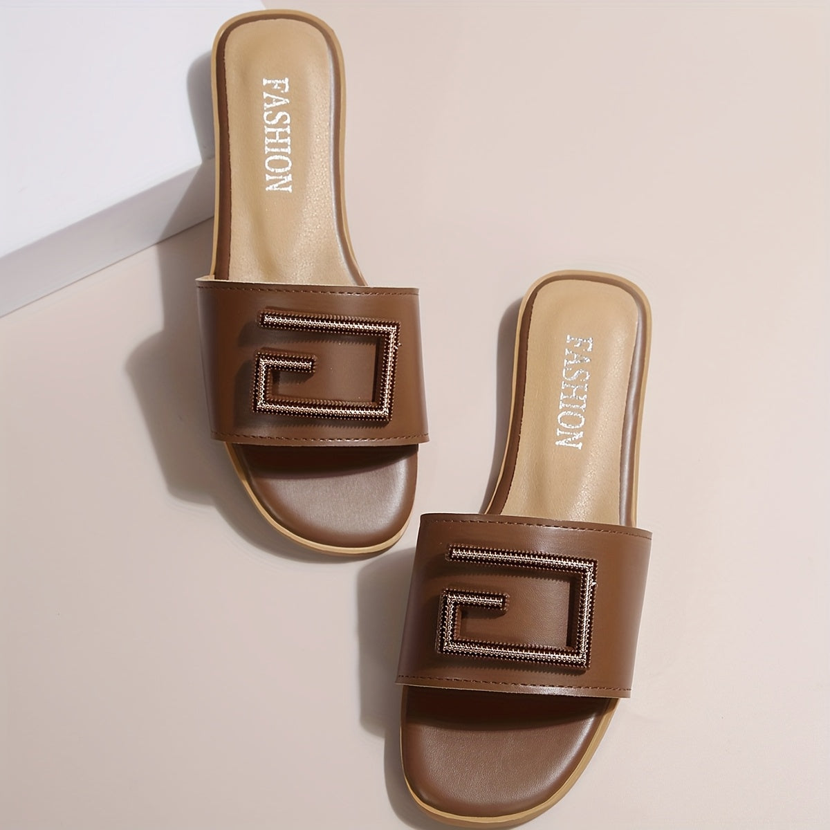 Women's Slippers Soft Surface Flat Toe Comfortable Versatile Colors