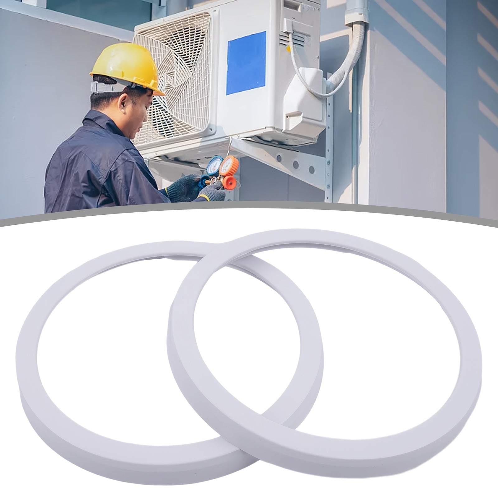 Accessories Set of 2 for Mobile Air Conditioner Exhaust Pipe 13cm Snap Ring