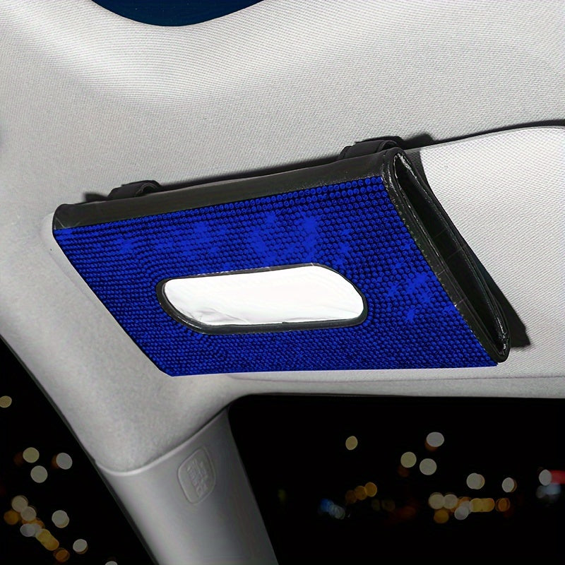 Avtomobil ichki bezaklari, olmoslar, quyosh nuri, niqob, qog'oz qutisi, saqlash sumkasi, porloq