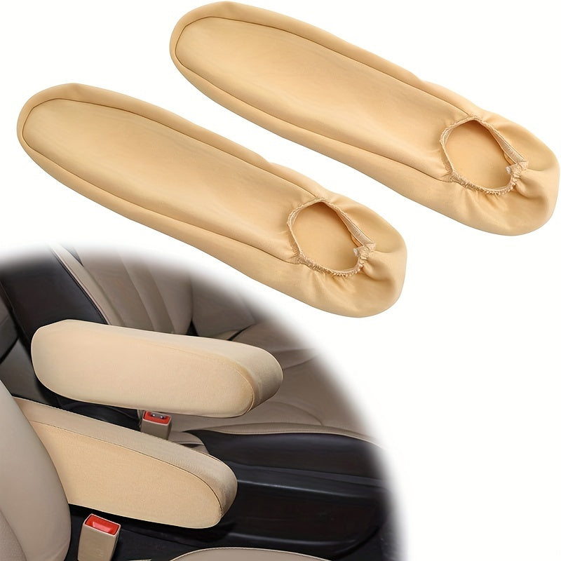 Paquete de 2 fundas para reposabrazos del asiento delantero del coche, protectores de tela, fundas para reposapiés universales para furgoneta y autobús