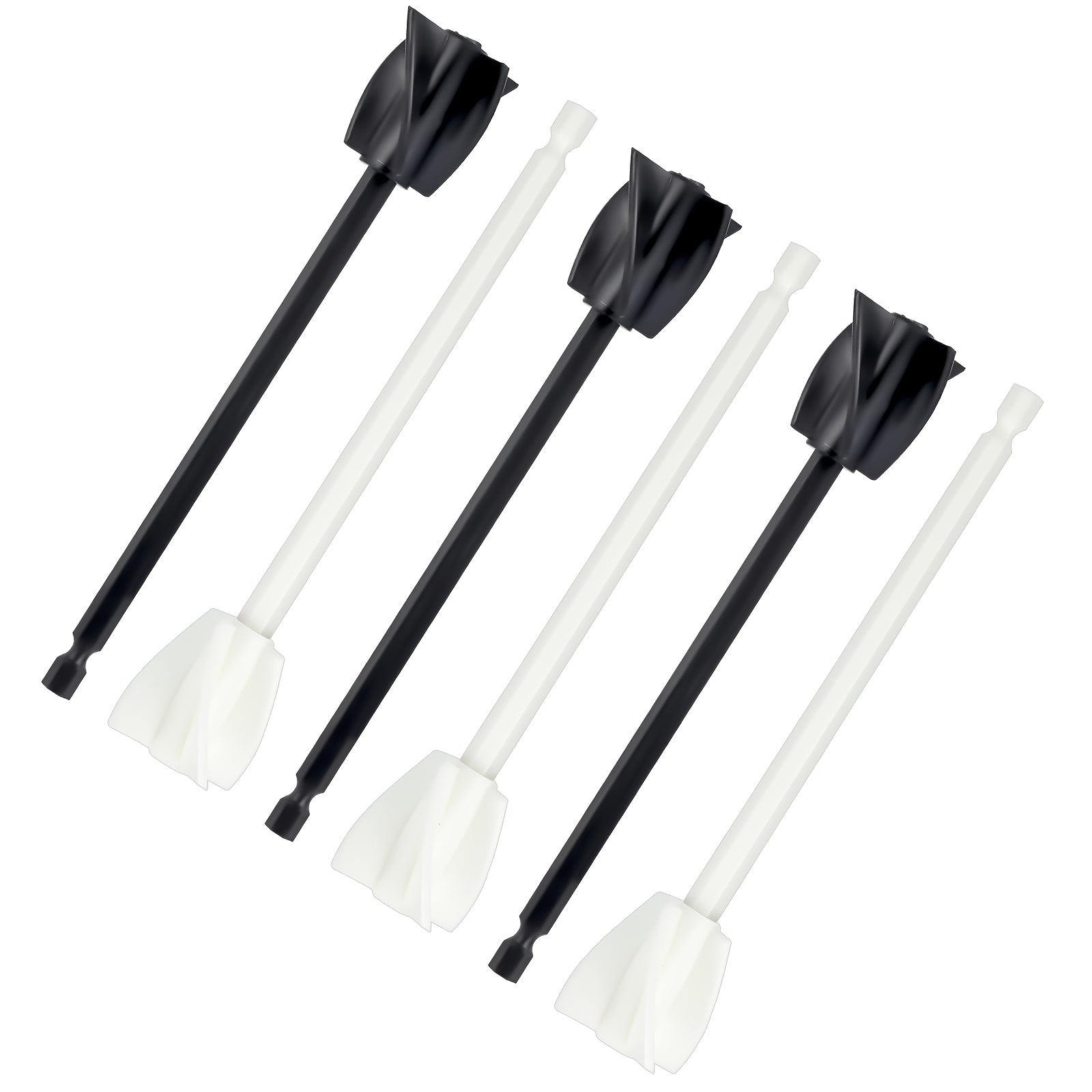 Juego de 6 varillas de mezcla de resina para mezcladora eléctrica de mano para proyectos de resina dura