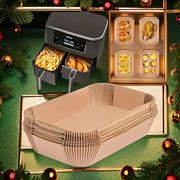 100pcs Non-Stick Disposable Air Fryer Parchment Paper Liners for Baking Frying Cooking