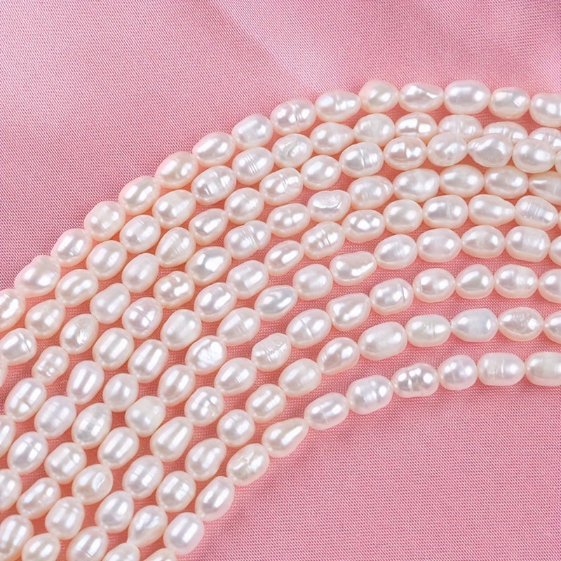 Freshwater Pearl Beads 20cm 4.8-5.2mm for Jewelry Making DIY Accessories