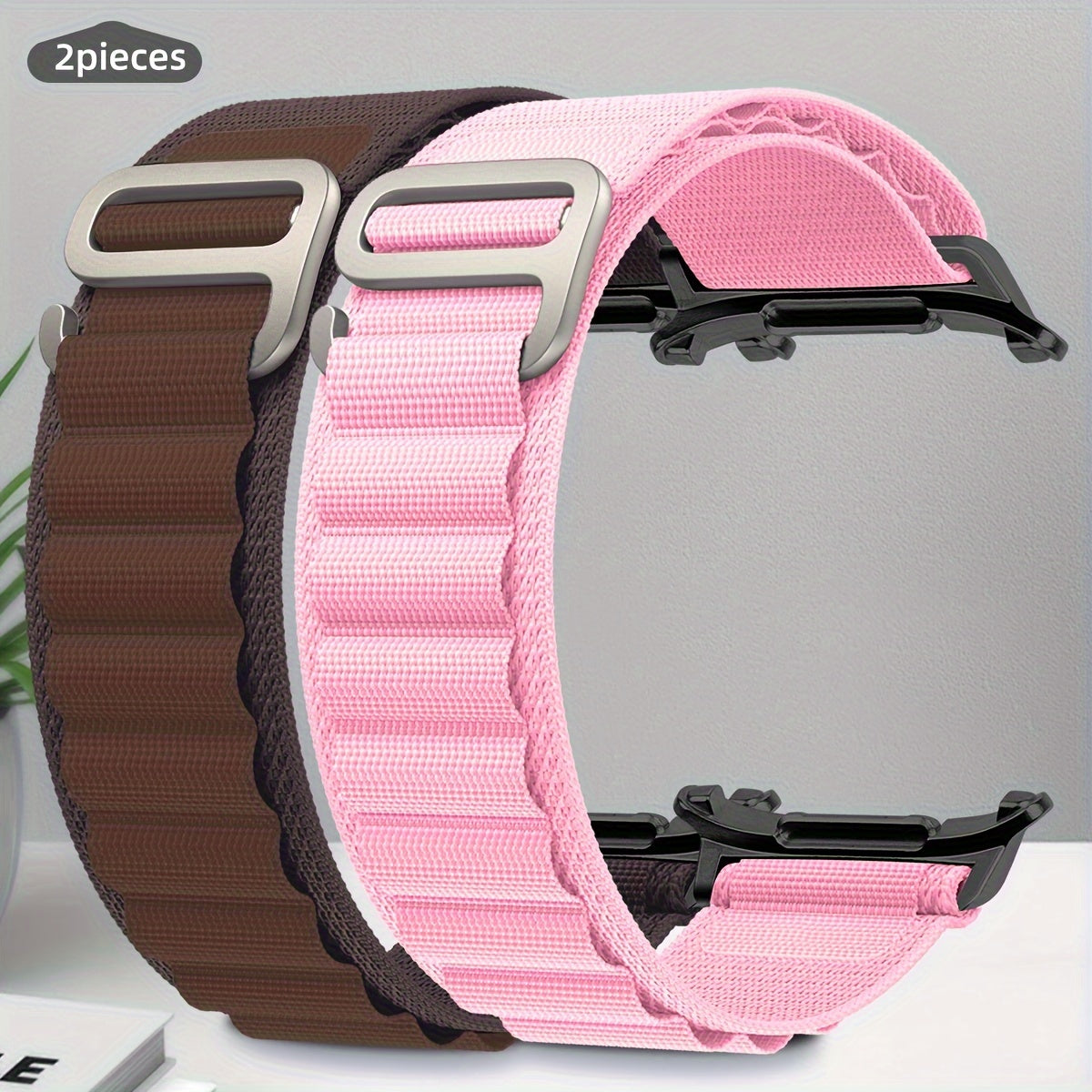 2-Pack Nylon Watch Bands for Galaxy Watch Ultra Water-Resistant Adjustable Straps