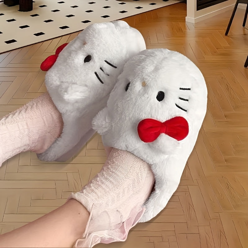 Kids Plush Slippers Non-Slip Flannel Warm House Shoes