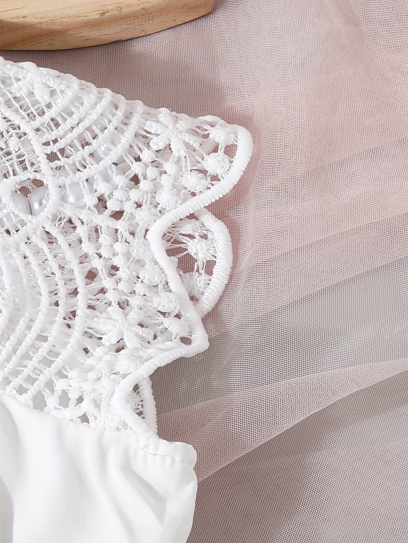 Shirin Qizlar Dantelli Yengsiz A-Line Yozgi Kiyim Belbog' bilan - Norasmiy kiyim uchun mukammal