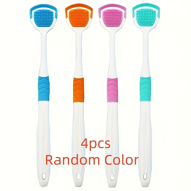 Adult Silicone Tongue Scraper with Reducing Bad Breath, Unfragranced