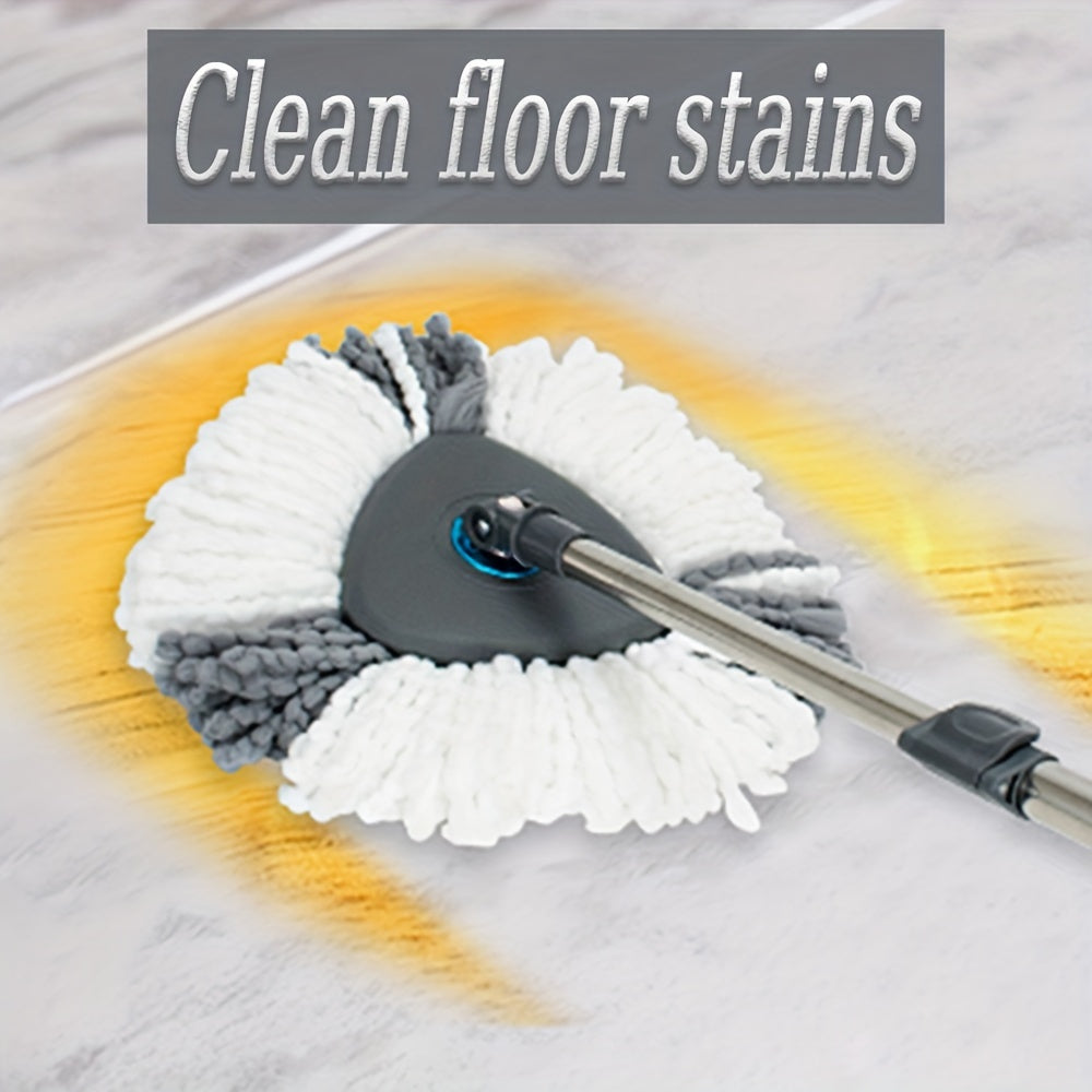 Naychali po'latdan yasalgan aylanuvchi mopu va chelak to'plami, nam va quruq tozalash uchun alohida ifloslik xonasi bilan - Mikrofiber almashtirish padini o'z ichiga oladi, oshxona, hammom va pollarga juda mos keladi.