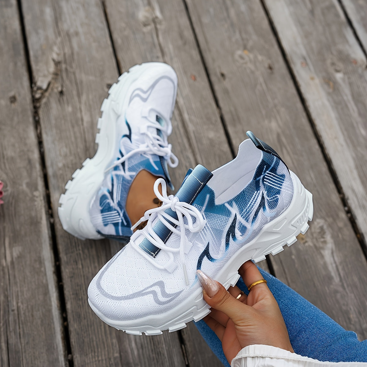 Women's Knit Casual Sneakers for Fashion and Comfort