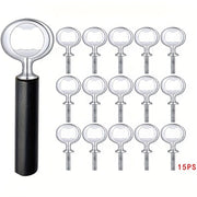 Stainless Steel Bottle Openers Set with Gold Beer Opener DIY Kit