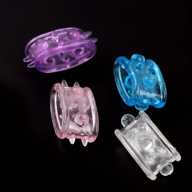 Erkaklar uchun Silikon qulflangan sperm halqalar 4 ta to'plam, kattalar uchun zavq halqalar