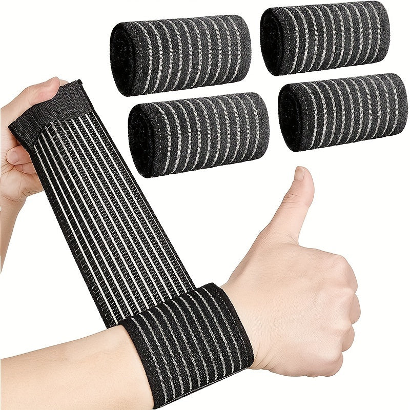 Adult Wrist Brace Compression Strap Adjustable Breathable Black