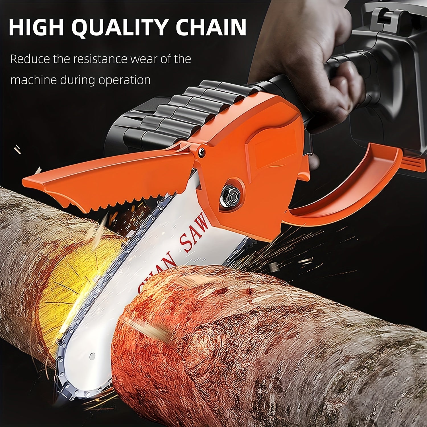4 Pcs 15.24 cm Mini Chainsaw Replacement Chains for Cordless Electric Mini Chainsaws Woodworking DIY