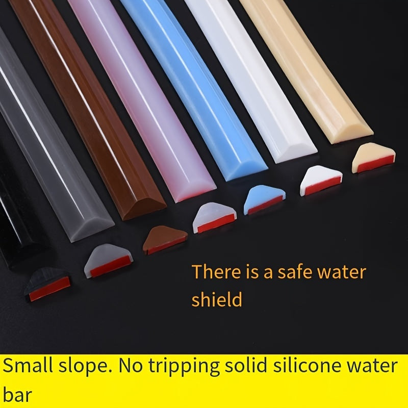 Flexible Silicone Seal Strip for Wet Dry Separation Bathroom Kitchen Floor Guard