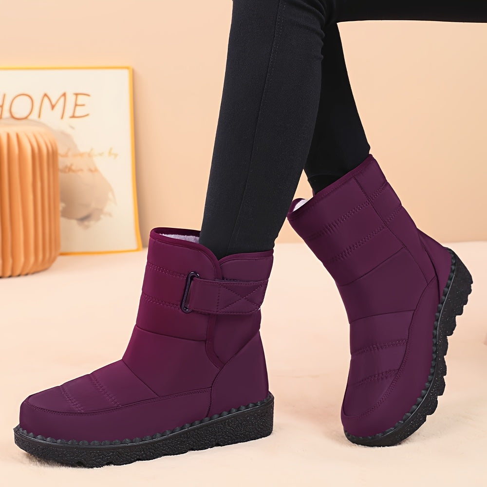 Women's Winter Snow Boots High-Top Slip-Resistant Plush Warm